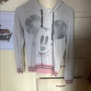 Disney Gray Hoodie with Mickey Mouse